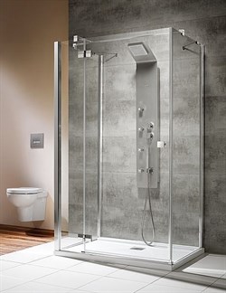 Radaway Прямоугольные однодверные душевые кабины Almatea KDJ+S/1L 90*90R*90 арт.31522-01-01R1 - фото 10204