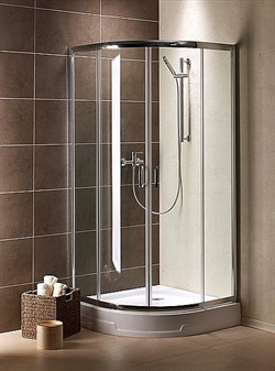 Radaway Полукруглые двухдверные душевые кабины Premium Plus A арт.30423-01-05N графит - фото 10954