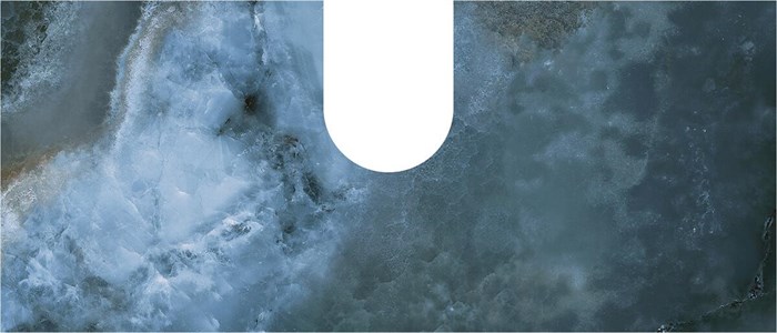 COb.VT277\56 Спец.дек.изделие CONO (задняя стенка) из Onice синий 55, с вырезом под сифон - фото 60190