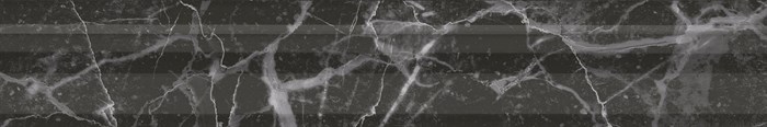 BLC039R Бордюр Багет Коррер чёрный глянцевый обрезной 30x5x1,9 - фото 66344