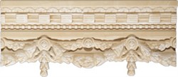 Cornisa Garland Cream 13x30 - фото 6924