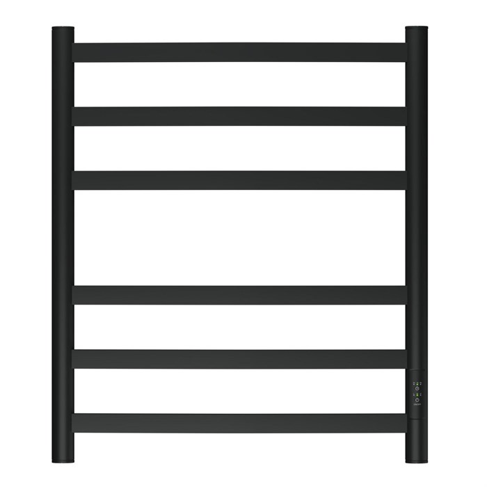 Полотенцесушитель электрический Антея PN17856B П6 500x600, диммер справа, черный - фото 79401