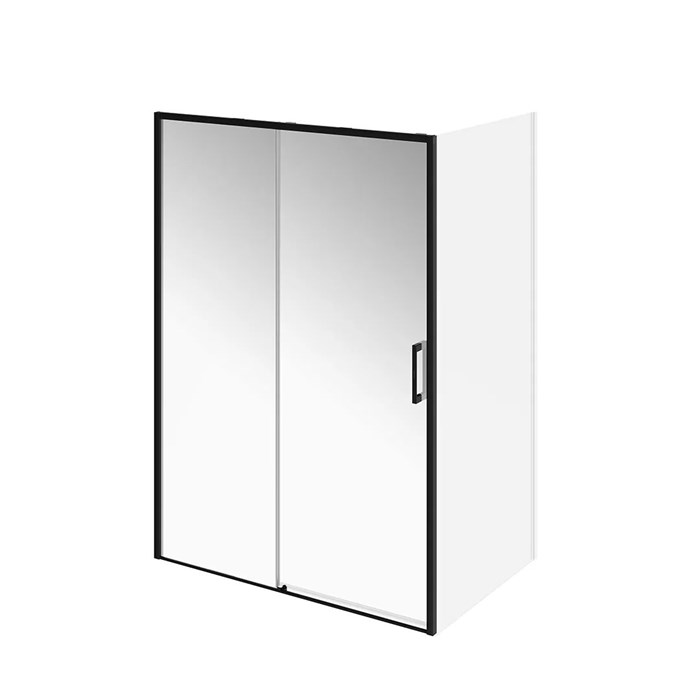 LN.140.SD.BLK.M Душевая дверь LINDO, раздвижная с функцией soft close, 140х195, матовый черный - фото 84508