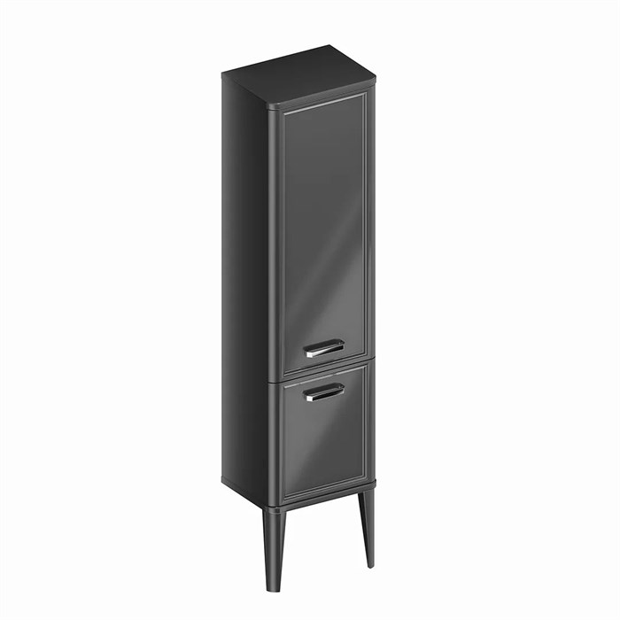 PO.M.150/BLK Пенал POMPEI напольный/подвесной 150, черный глянцевый - фото 84607