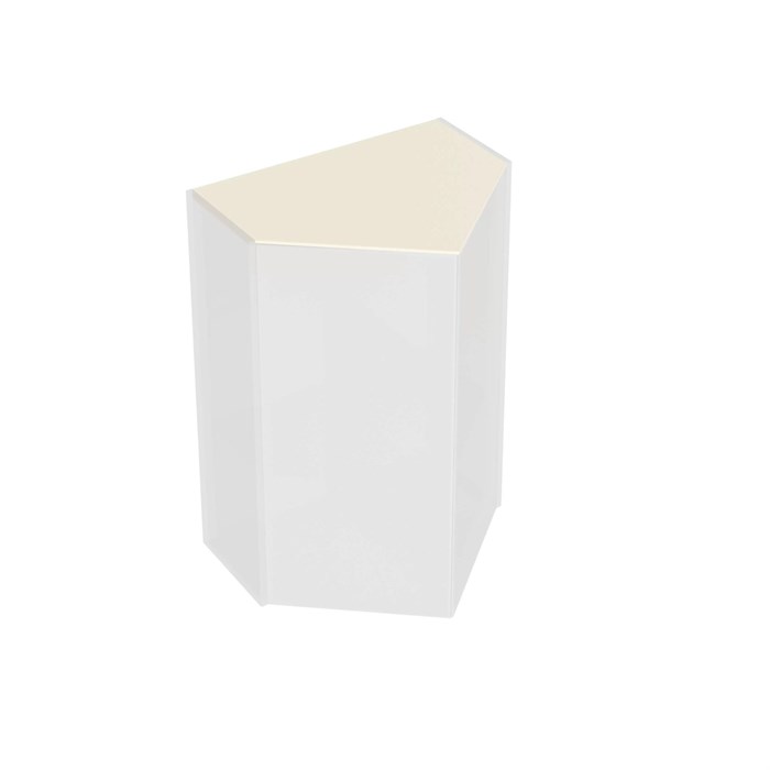 KMCATp50MBt0 Столешница без выреза для тумбы-модуля CARAVAN 50, сливочная матовая - фото 85210