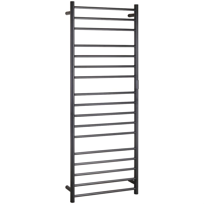 704151060 Электрический полотенцесушитель 600x1680 мм, 285W, нержавеющая сталь, черный - фото 85276