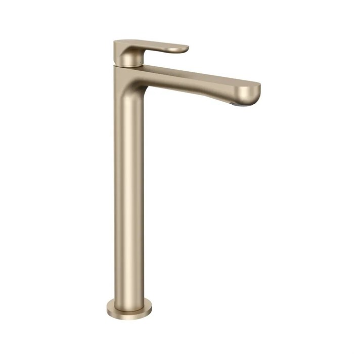 69416KM.M0.071 Смеситель для раковины OLE однорычажный высокий без донного клапана, золотой атласный - фото 85361