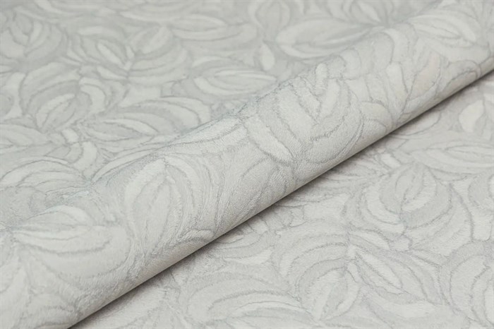 KM8614 Обои виниловые Мираж,  база универсальная,серый, листья (1, Т A) смещённая стыковка - фото 86716