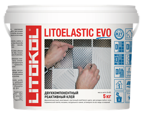 LITOELASTIC EVO - двухкомпонентный клей  белый ведро 5 кг