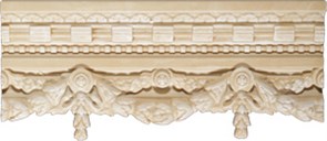 Cornisa Garland Cream 13x30