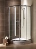 Radaway Полукруглые двухдверные душевые кабины Premium Plus A арт.30423-01-05N графит - фото 10954