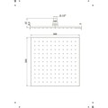 50CR759UPQ25E Расс.д/душа, квадратный, 250 мм, хром - фото 52357