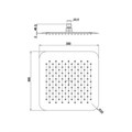 50CR759UPQ30E Расс.д/душа, квадратный, 300 мм, хром - фото 53252