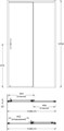 VE.110.SD.CR Душевая дверь VETRO, раздвижная, 110х195, хром - фото 57264