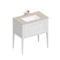 PL.CN.80.1\WHT.M Тумба PLAZA Classic NEO напольная с ящиком 80, белая матовая - фото 60441