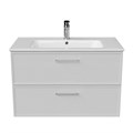 PIA.CL.85\WHT.M Тумба PIANO Classic подвесная 85 см, 2 ящика, ясень белый матовый - фото 60576