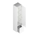 MO.165\WHT Пенал MODULA подвесной 170 с дверцей и ящиком, белый глянцевый - фото 60700