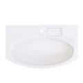 RV.wb.80 Раковина RIVA мебельная с крепежом 80, белая глянцевая - фото 61803