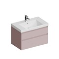 CUB.80.2/MAL Тумба CUBO подвесная с ящиками 80, мальва матовая - фото 65548