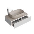 MA.90.1/MGR.M Тумба MAGICA подвесная 90, 1 ящик, утренний серый матовый - фото 66919