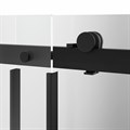 CT.120.SD.BLK.M Душевая дверь CRISTALLO, раздвижная с функцией soft close, 120х210, матовый черный - фото 67125
