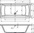 BA69 Ванна JULIA 190 x 90 / 340 l. - фото 67830