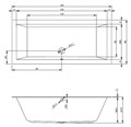 BT02 Ванна LUGO 180x80 (с тонким бортом) - фото 68176