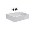 LO.wb.60.0 Раковина LOGICA мебельная\подвесная без отверстий 60, белая глянцевая - фото 74727