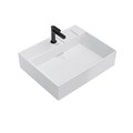 LO.wb.60.1 Раковина LOGICA мебельная\подвесная с одним отверстием 60, белая глянцевая - фото 74730