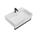 LO.wb.70.1 Раковина LOGICA мебельная\подвесная с одним отверстием 70, белая глянцевая - фото 74747