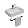 LO.wb.70.1 Раковина LOGICA мебельная\подвесная с одним отверстием 70, белая глянцевая - фото 74751