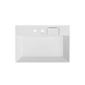 LO.wb.70.2 Раковина LOGICA мебельная\подвесная с двумя отверстиями 70, белая глянцевая - фото 74753