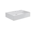 LO.wb.70.2 Раковина LOGICA мебельная\подвесная с двумя отверстиями 70, белая глянцевая - фото 74755