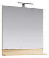 FOS0208DS "Фостер" Панель с зеркалом и светильником, цвет дуб сонома, ТМ «AQWELLA» - фото 75575