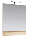 FOS0207DS "Фостер" Панель с зеркалом и светильником, цвет дуб сонома, ТМ «AQWELLA» - фото 76307