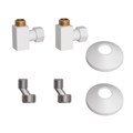 Комплект подключения PN00012W 3/4"х1/2" г/ш (квадрат), белый - фото 78866