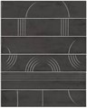 KMP3STA009RN6X Панно Мажорель чёрный глянцевый (из 6 частей 6х28,5) 36x28,5x1 - фото 81337