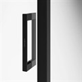 LN.100.SD.BLK.M Душевая дверь LINDO, раздвижная с функцией soft close, 100х195, матовый черный - фото 84498
