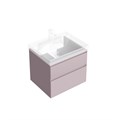 CUB.60.2/MAL Тумба CUBO подвесная с ящиками 60, мальва матовая - фото 84719
