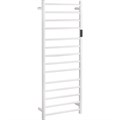 704151054 Электрический полотенцесушитель 450x1320 мм, 180W, нержавеющая сталь, белый - фото 85274