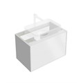 KMPMCb80MWh2 Тумба PLAZA Modern подвесная 80, push, 2 ящика, белая матовая - фото 85510