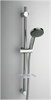 50CR124/CBL Душевая стойка с лейкой, шлангом, мыльницей. регулируемый крепеж 500-670 мм,D25, 5 видов струй - фото 9233